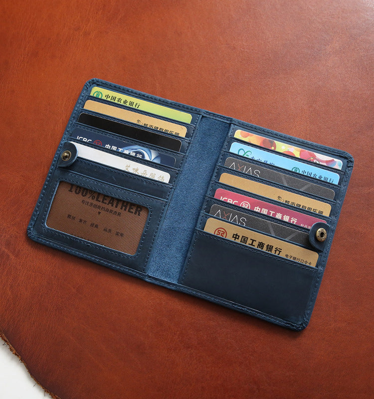 Men's Retro Genuine Leather Driving License Card Holder