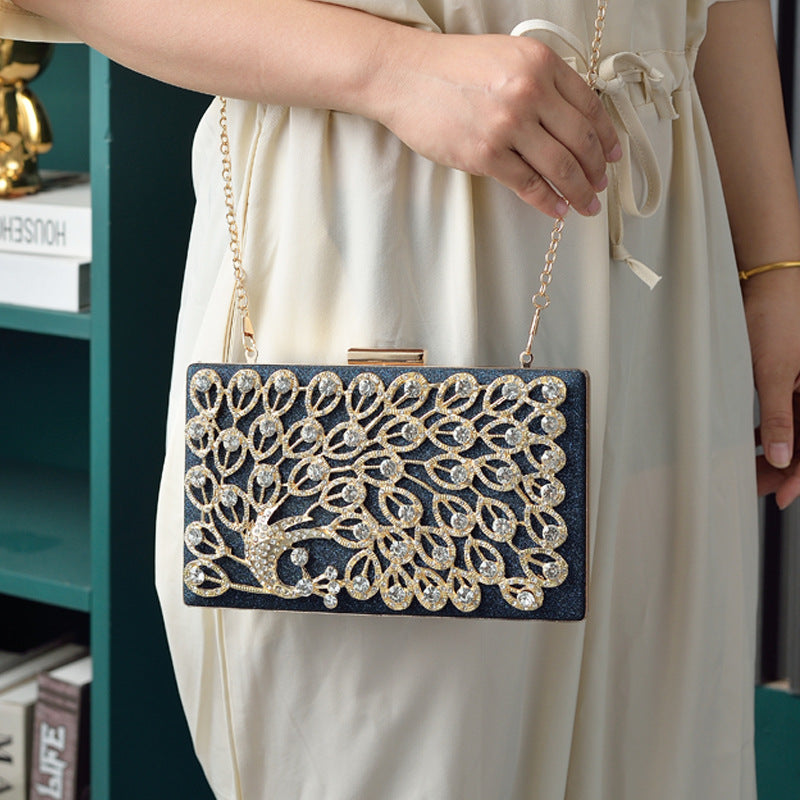 Women's High-grade Dinner Design Diamond Dress Hand-held Evening Bags