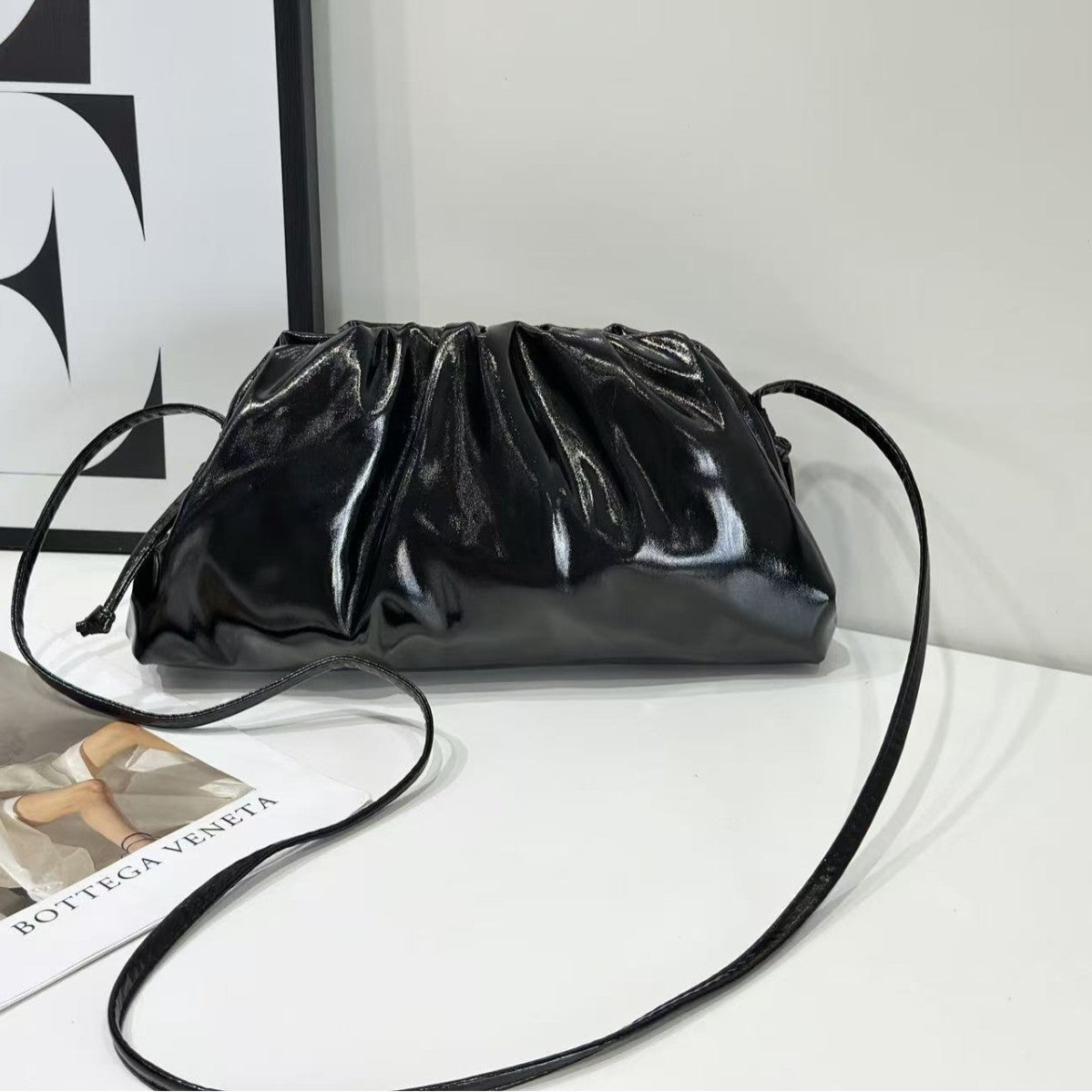 Women's High-grade Pleated Cloud Plain Fashionable Shoulder Bags