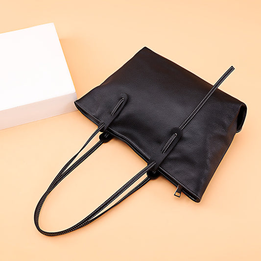 Women's Leather Large Capacity First Layer Cowhide Solid Crossbody Bags