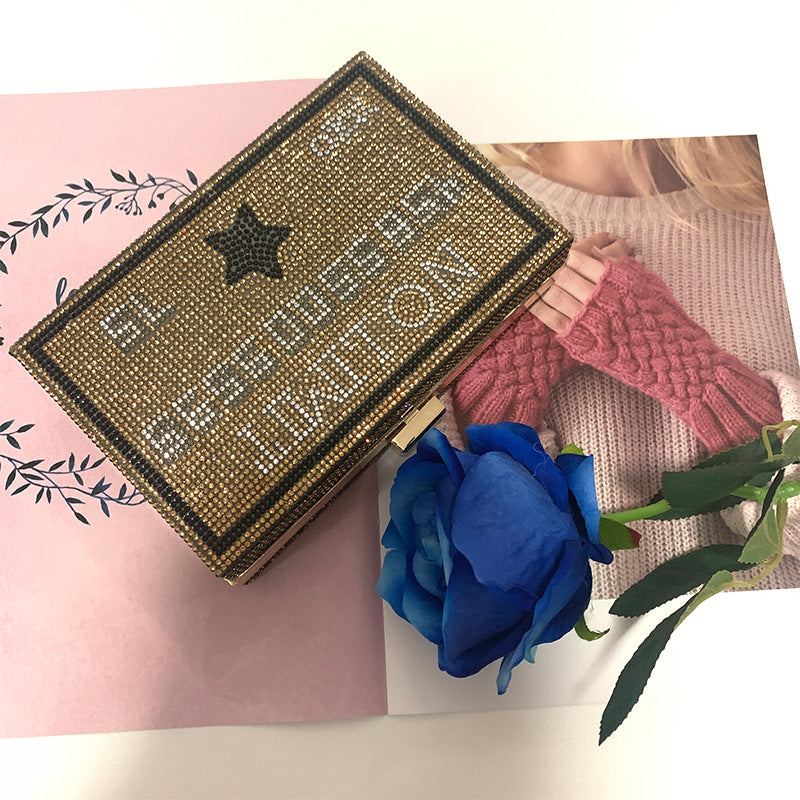 Fashion Diamond Clutch Personality Rhinestone Single Evening Bags