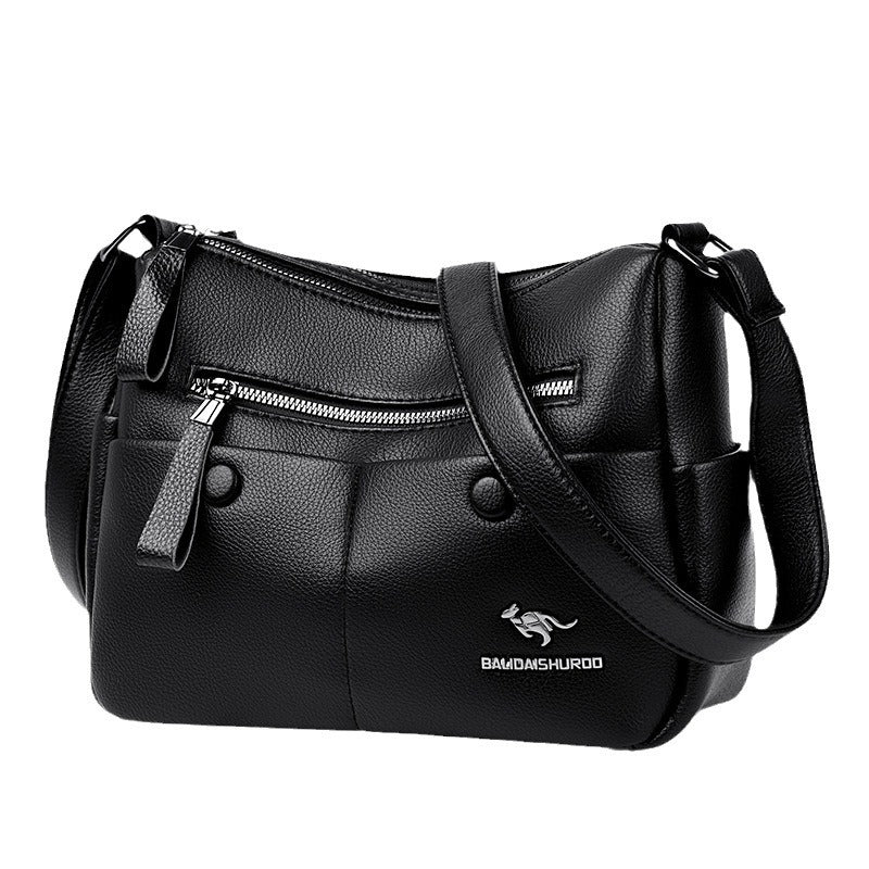 Women's Mother Simple Versatile Large Capacity Soft Crossbody Bags