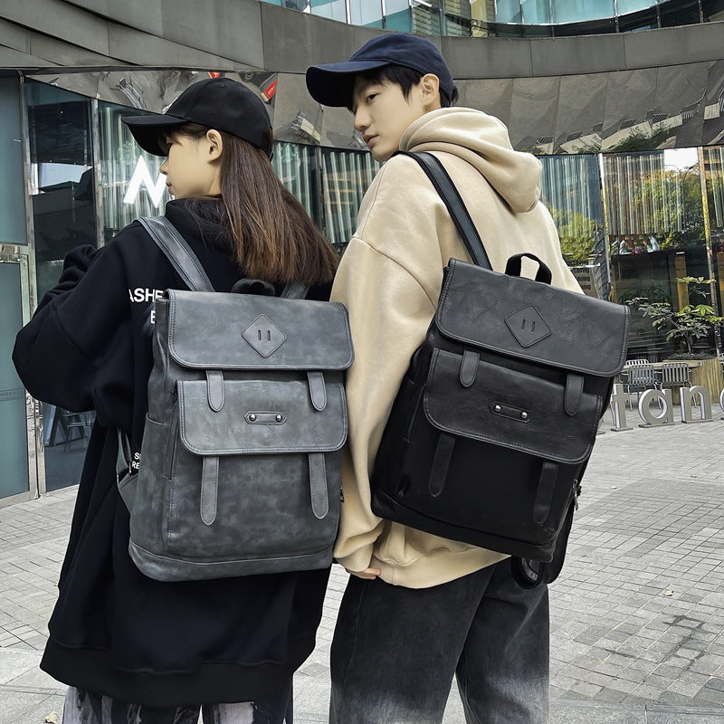 Leather Business Commute Large Capacity Computer Backpacks