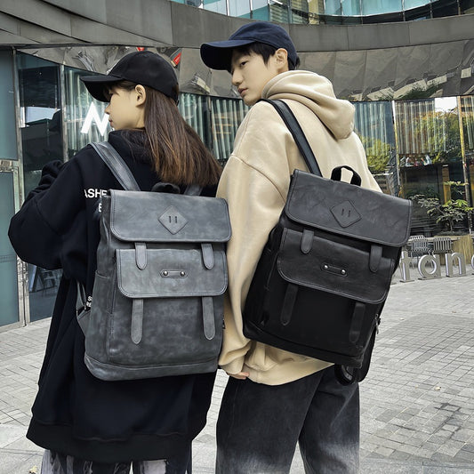 Leather Business Commute Large Capacity Computer Backpacks