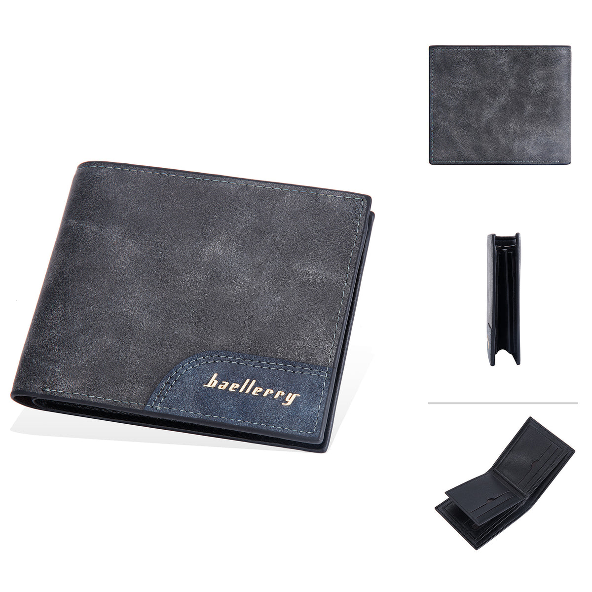 Men's Short Business Multiple Slots Swiping Fashion Coin Purses
