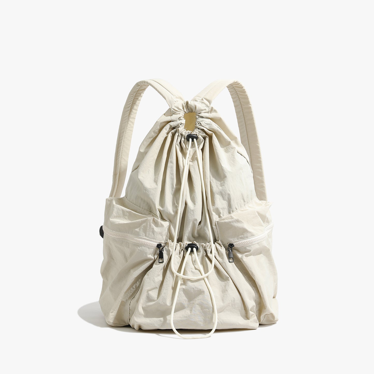 Leisure Artistic Canvas Fashionable Pleated Nylon Backpacks