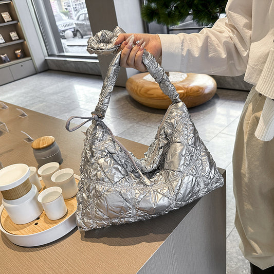 Versatile Cloud Bubble Large Capacity Drawstring Shoulder Bags