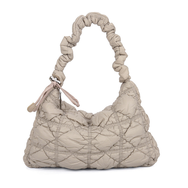 Versatile Cloud Bubble Large Capacity Drawstring Shoulder Bags