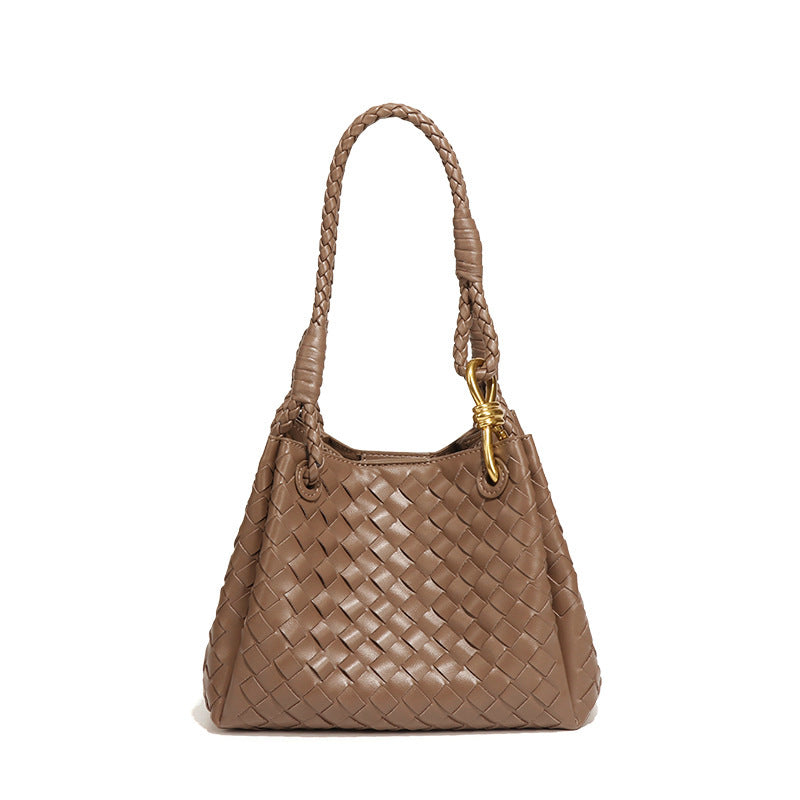 Women's Vintage Weave Hand Carrying Parachute Two-piece Set Women's Handbag