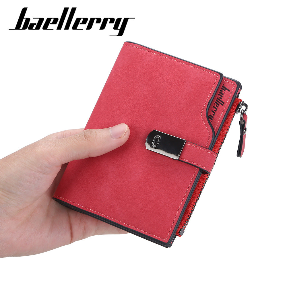 Women's Short Fashion Korean Style Multi Slots Ladies Wallet