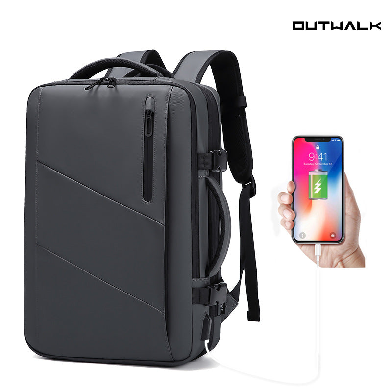 Unique Men's Expansion Business Waterproof Multifunctional Bags