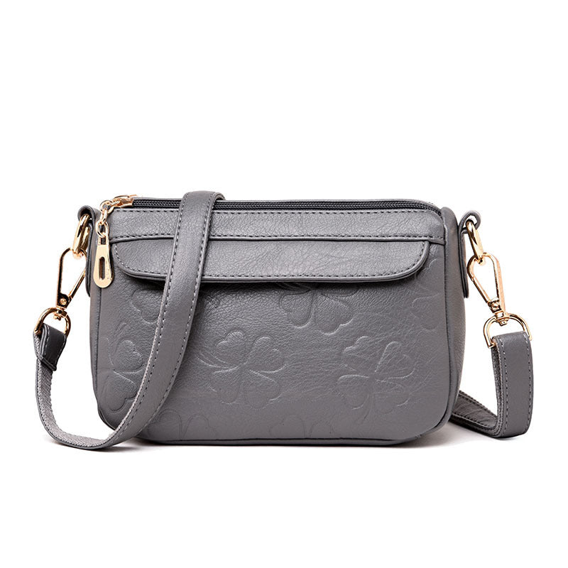 Women's Korean Style Fashion Mom Texture Soft Shoulder Bags