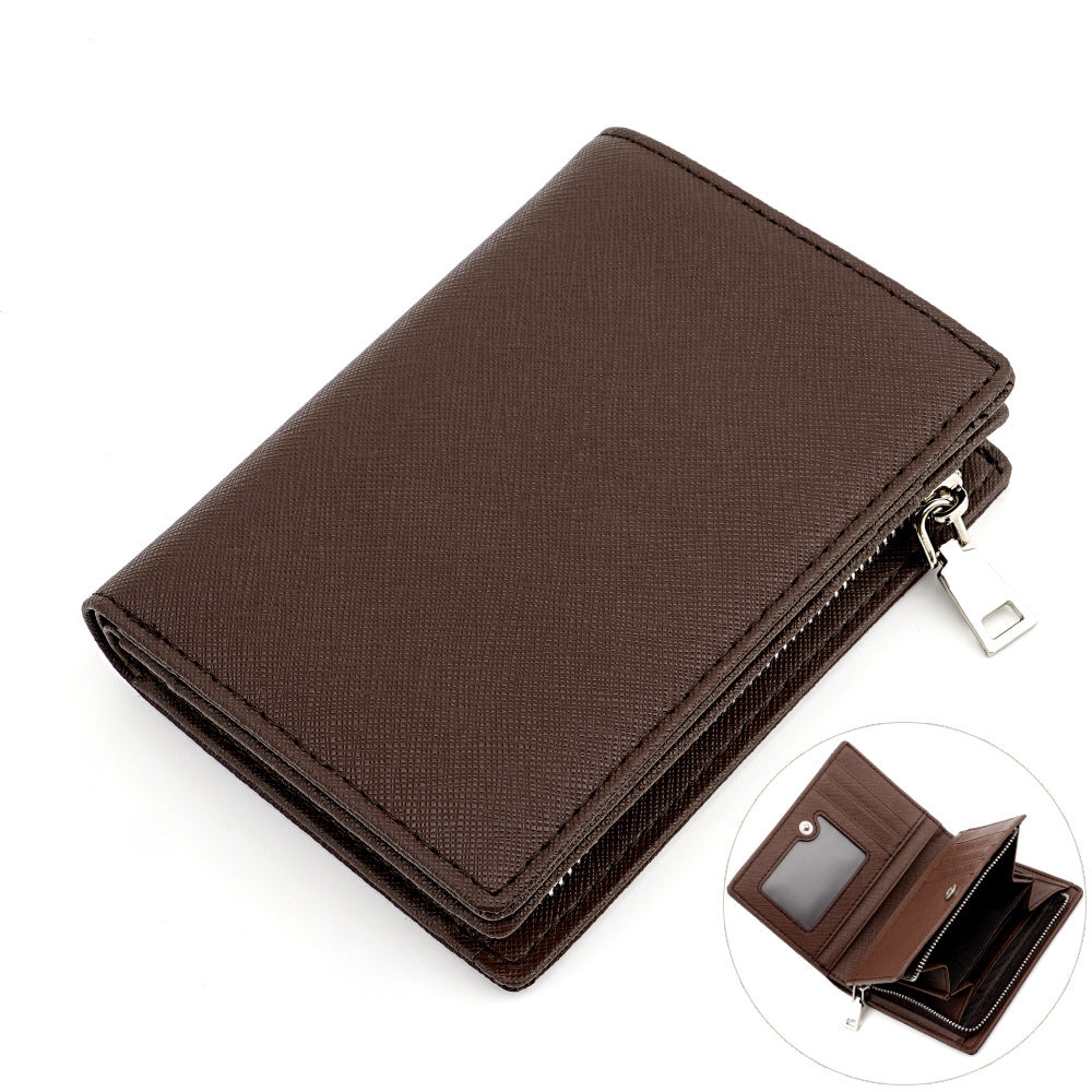 Women's & Men's & Vertical Design Genuine Leather Cross Men's Wallets