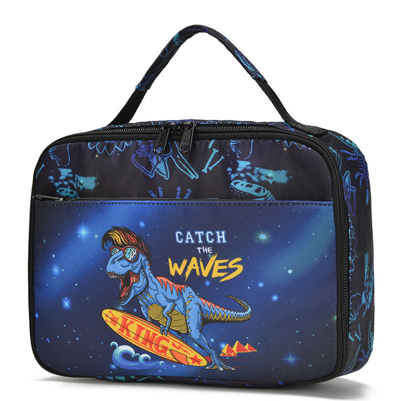 Children's Primary Three-piece Suit Dinosaur Printed Elementary School Students' Schoolbags