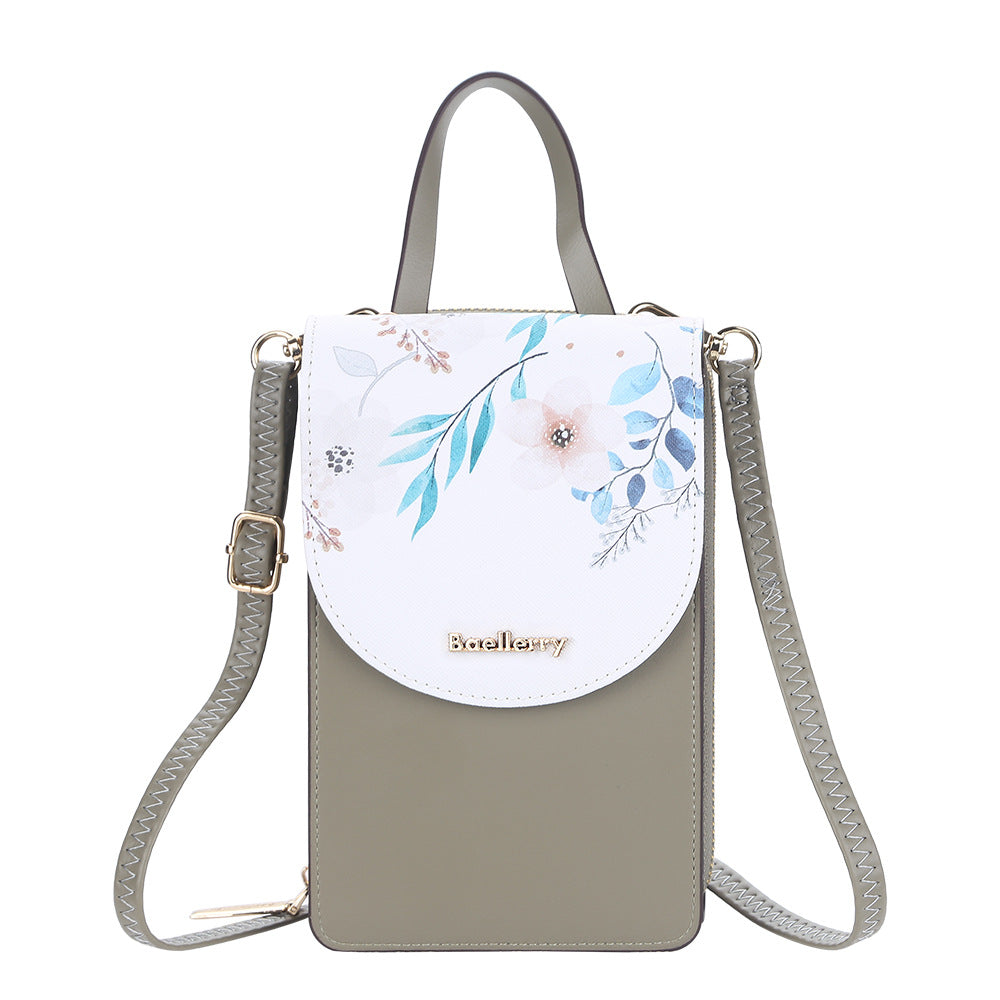 Women's Mobile Korean Touch Screen Printed Mini Women's Messenger Bag