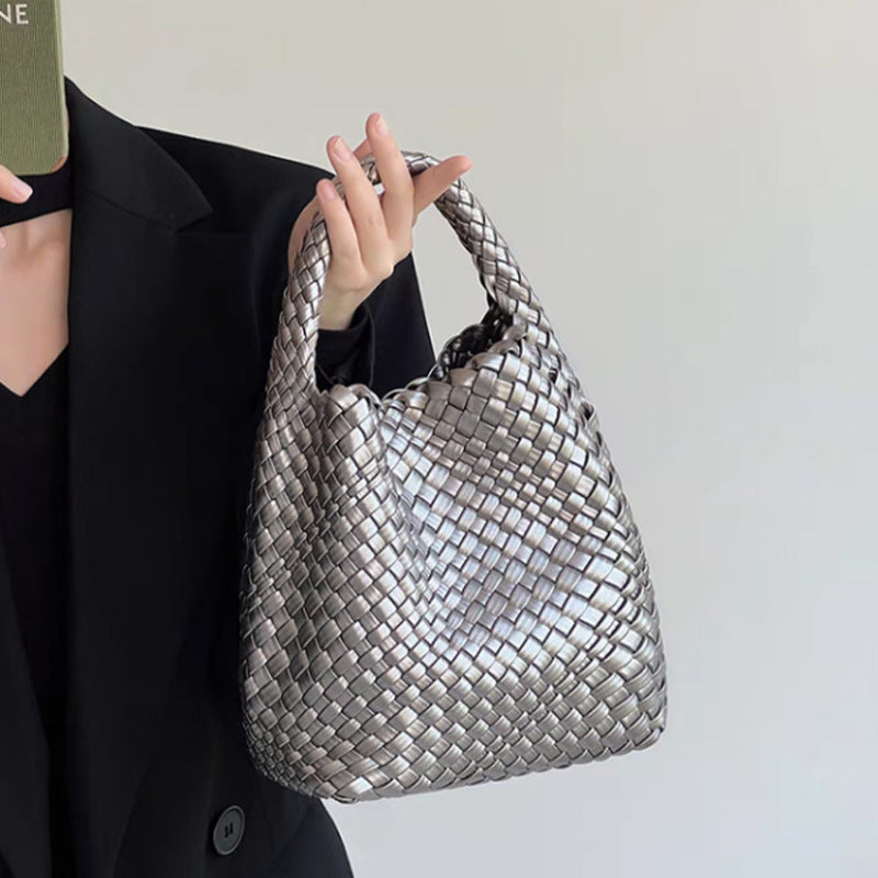 Women's Hand-woven Large Capacity Trendy Vegetable Basket Bags