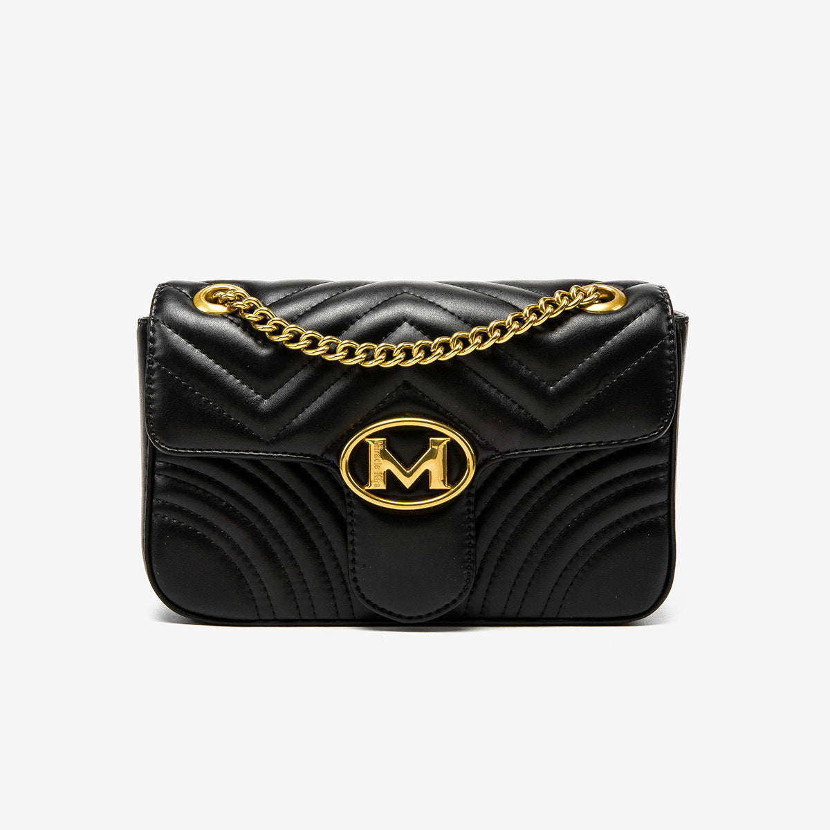 Women's Chain Fashion Water Ripple Plaid Love Shoulder Bags