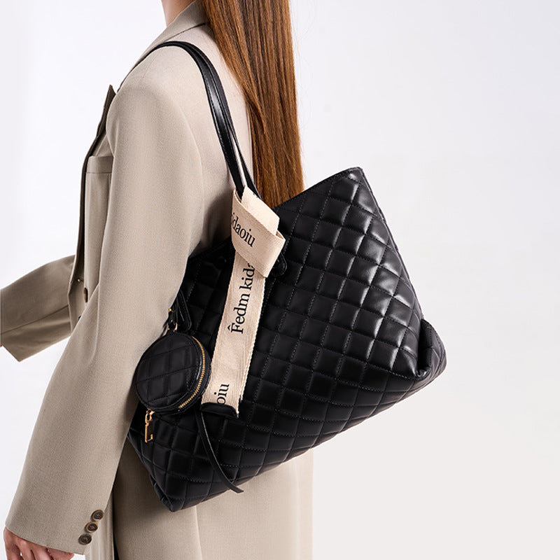 Commuter Texture Large Capacity Everyday Joker Shoulder Bags