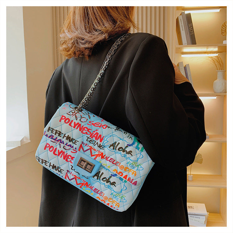 Women's Diamond Chain Iti Portable Hot Mom Crossbody Bags