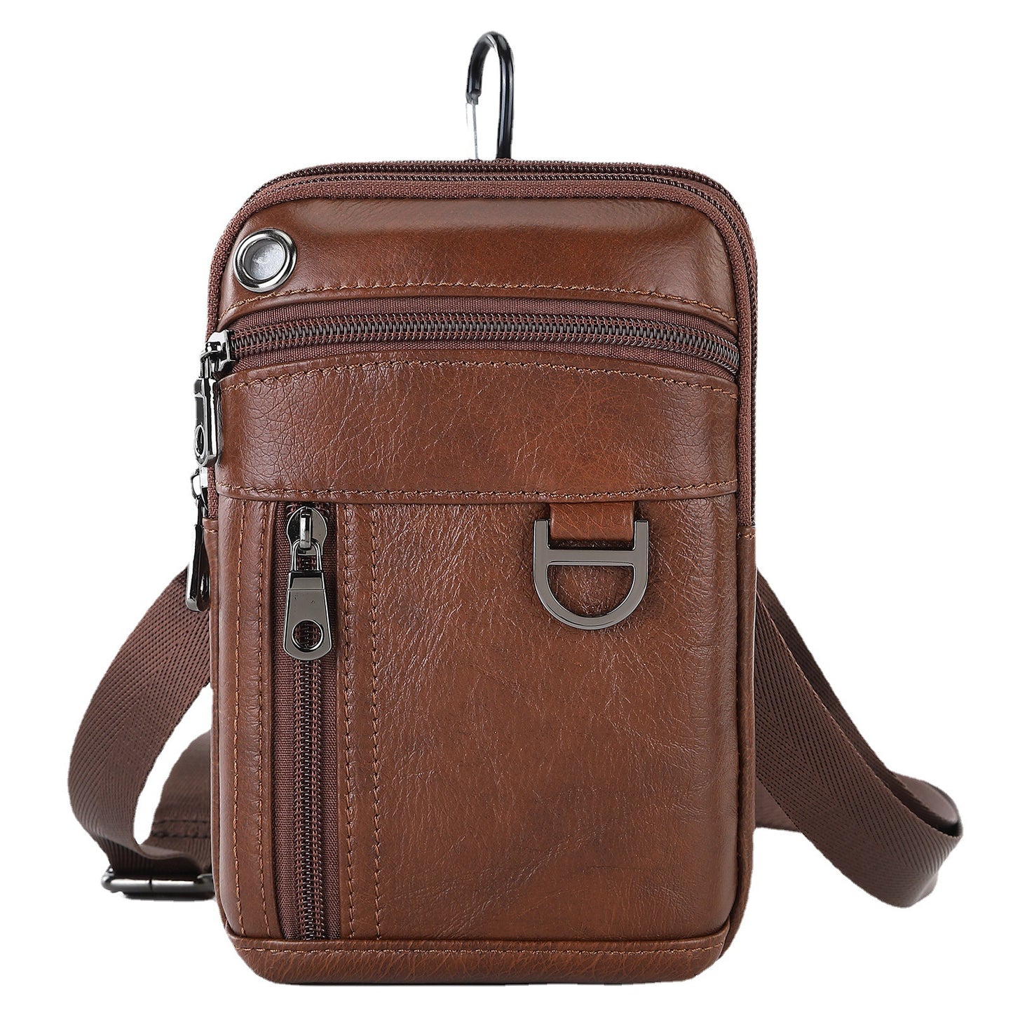 Men's Unique First Layer Cowhide Waterproof Men's Waist Packs