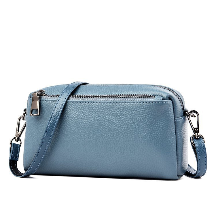 Mobile Genuine Cowhide Retro Trendy Single Spring Shoulder Bags