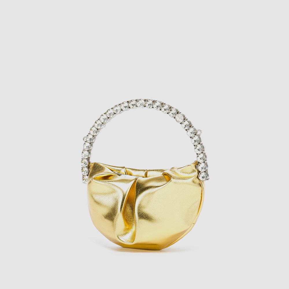 Women's Diamond Dinner Chain Round Mini For Evening Bags