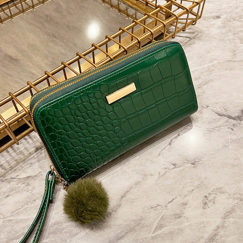 Stylish Women's Cheap Simple Crocodile Pattern Purses
