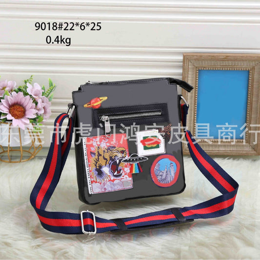 Men's Printed Trendy Korean Style Fashion Men's Messenger Bags