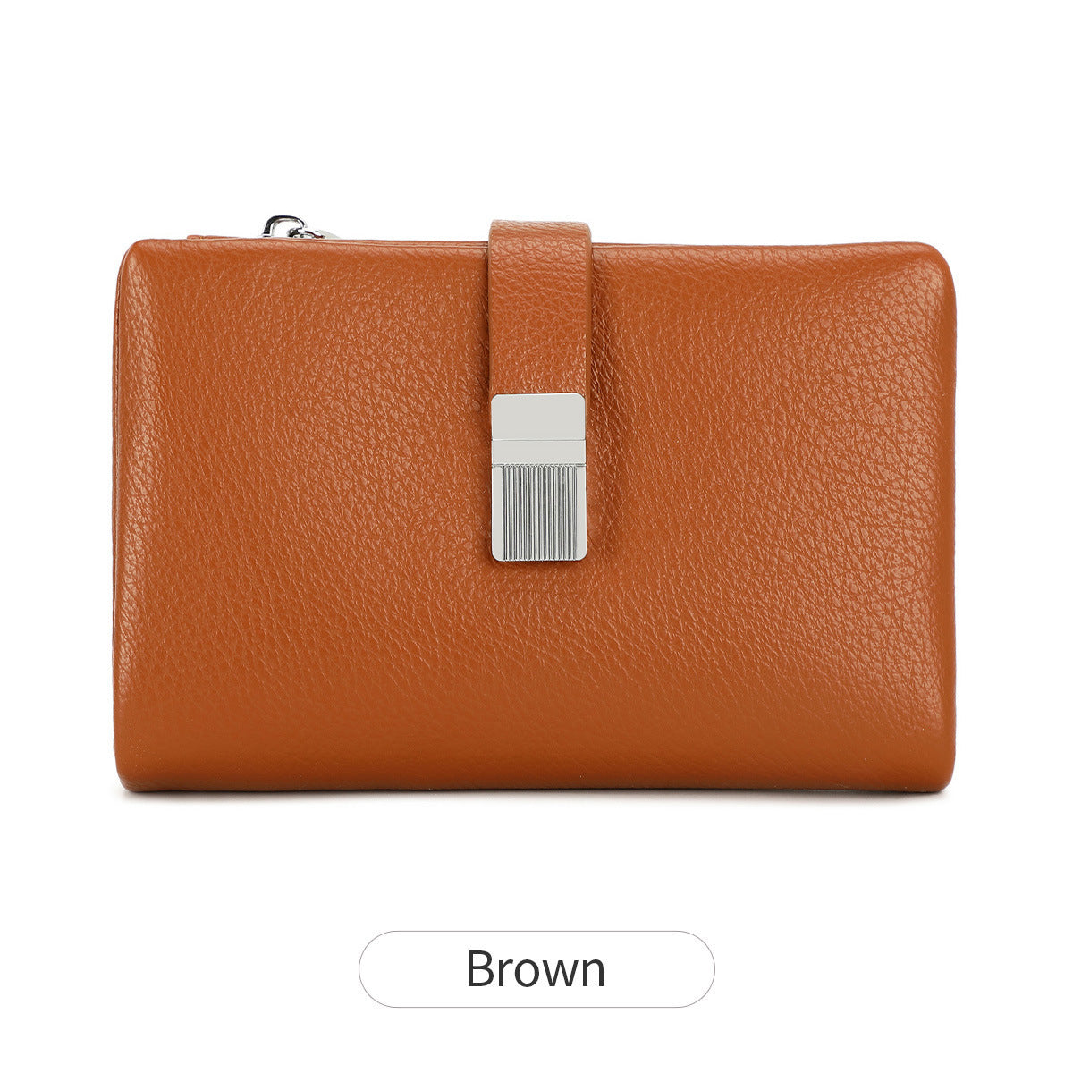 Women's Short Soft Leather Fashion Simple Large Ladies Wallet