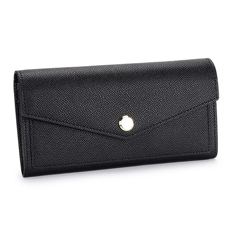 Women's Fashion Long Design Contrast Color Minimalist Clutch Large Handbags