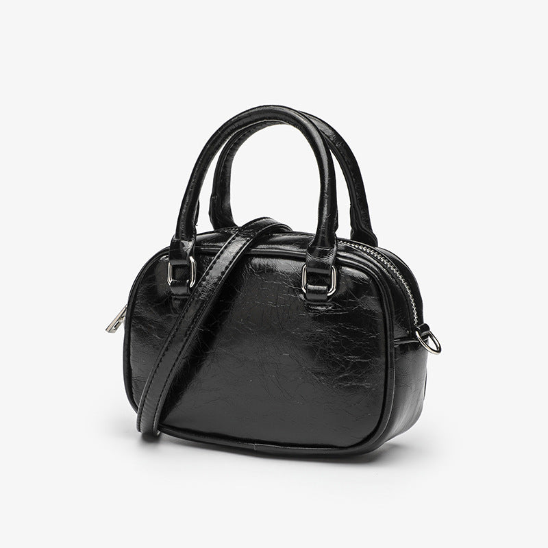 Versatile Glossy Bowling Texture Round Convenient Small Square Bags