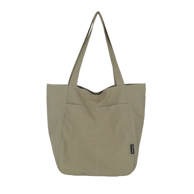 Women's Nylon Large Capacity Solid Color Portable Women's Shoulder Bag