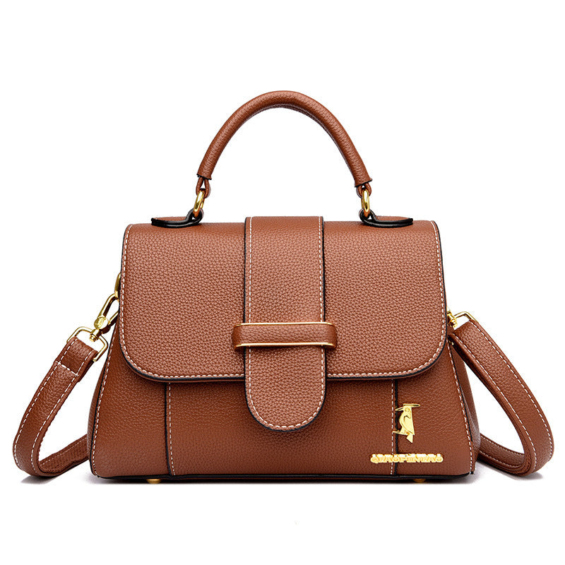 Leather For Woman Temperament Wild Mom Crossbody Bags