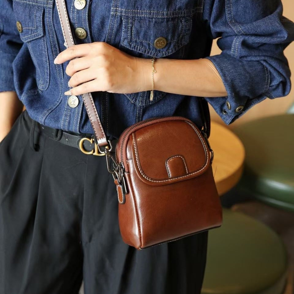 Women's Genuine Leather Fashion Trendy Soft Versatile Bags