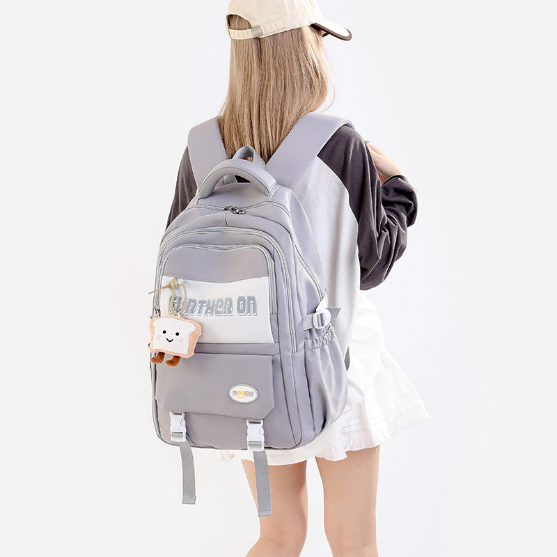 Junior High Female Waterproof Style Simple Middle School Students' Schoolbags