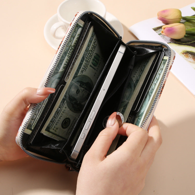 Style Printing Fashion Retro Money Packaging Phone Bags