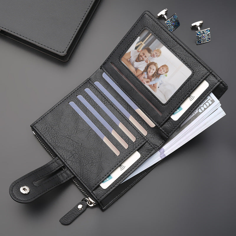 Casual Pretty Men's Business Simplicity Polyester Men's Wallet