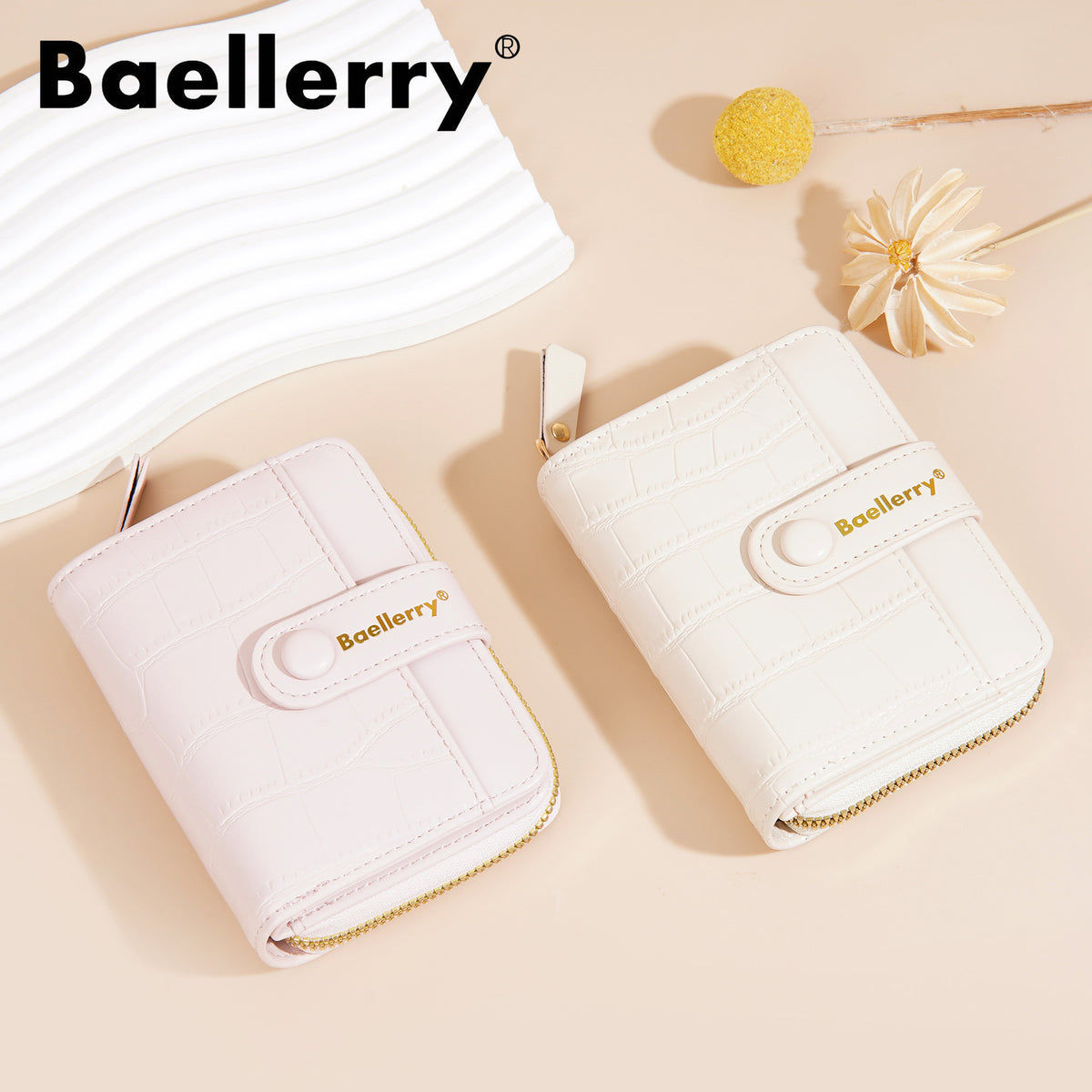 Women's Short Fashion Zipper Niche Stone Pattern Ladies Wallet
