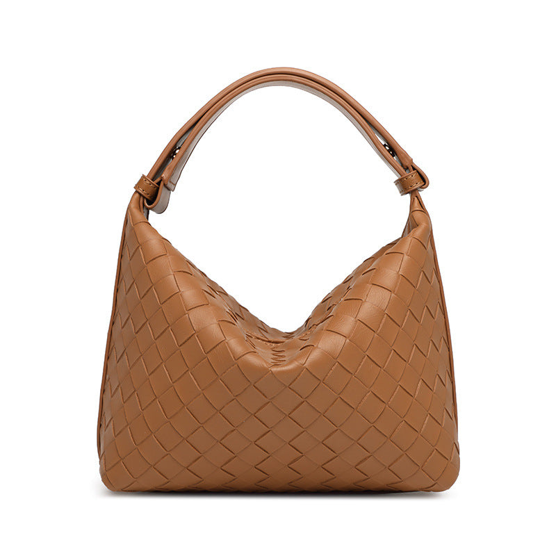 Women's High-grade Woven Niche Simple Hand Texture Handbags