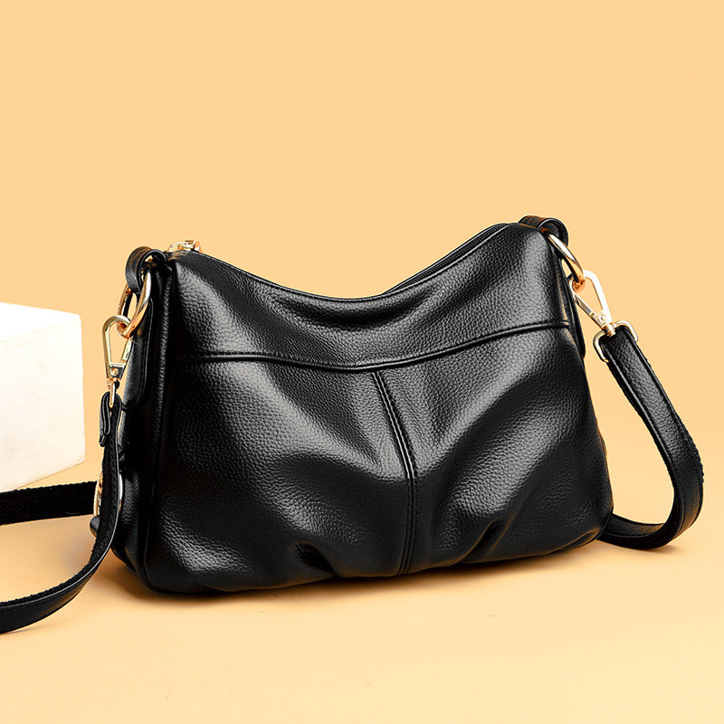 New Slouchy Stylish Textured Mom Simple Women's Messenger Bag