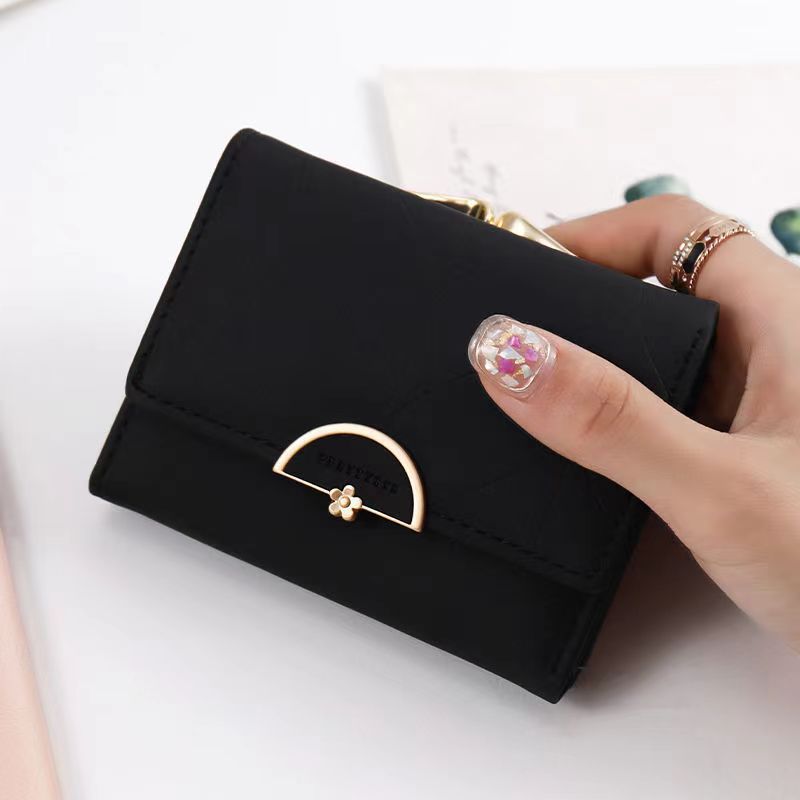 Women's Short Niche Fresh Multiple Slots Folding College Bags
