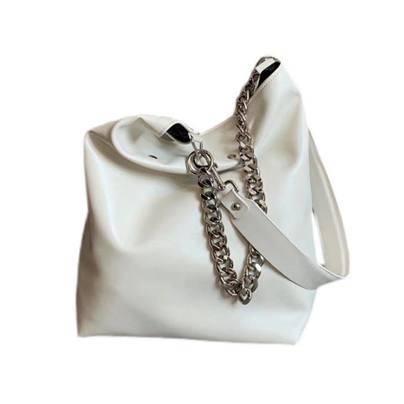 Versatile Women's Large Capacity Big Black Women's Shoulder Bag