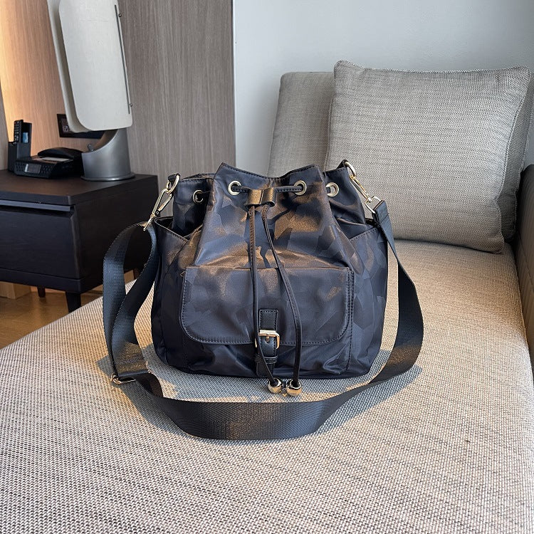 Women's High Korean Style Nylon Cloth Fashionable Large Shoulder Bags