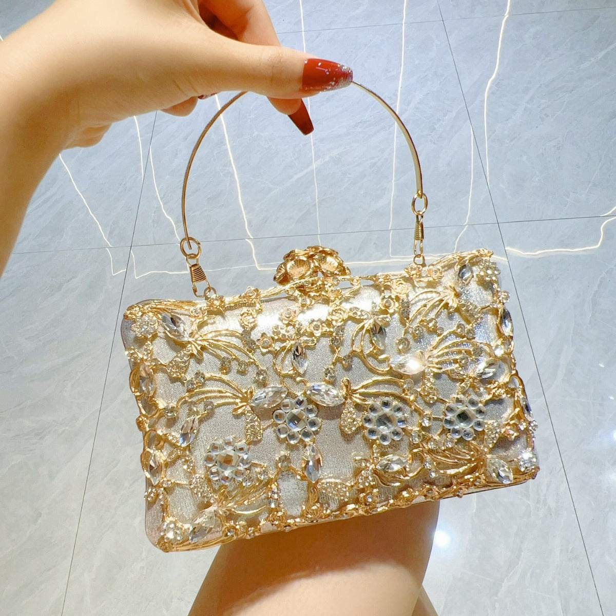 Light Luxury Dinner Clutch Banquet Portable Bucket Bags