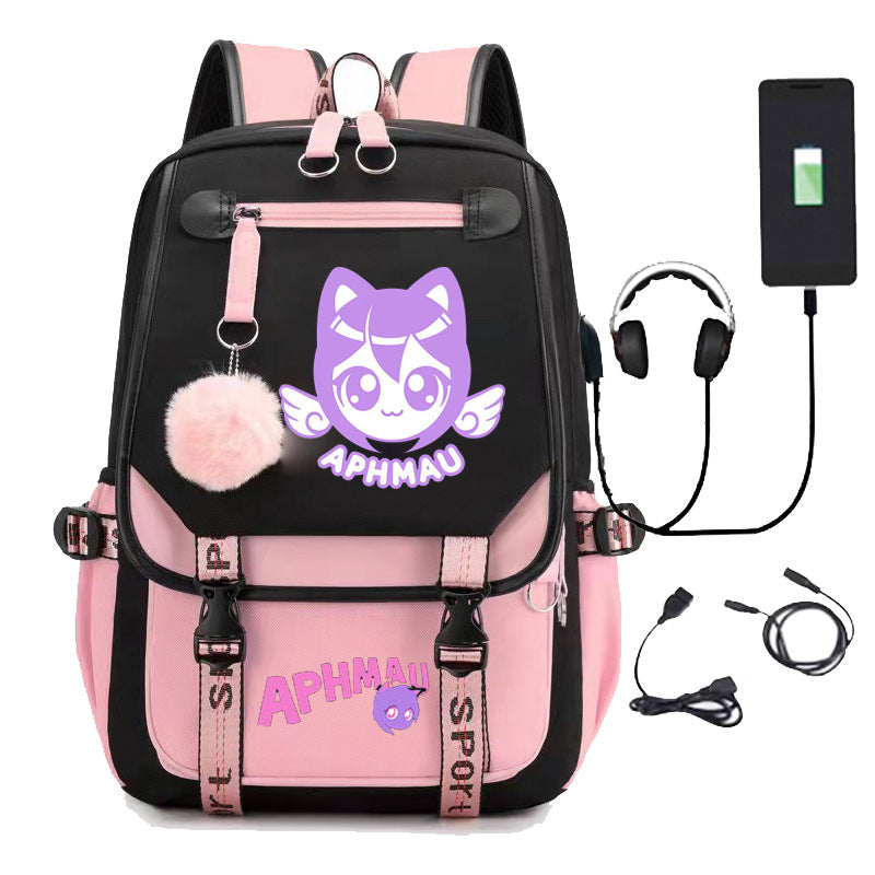 Women's & Men's & Korean Trend Computer Charging Middle School Students' Schoolbags