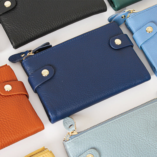 Genuine Leather First Layer Cowhide Korean Purses