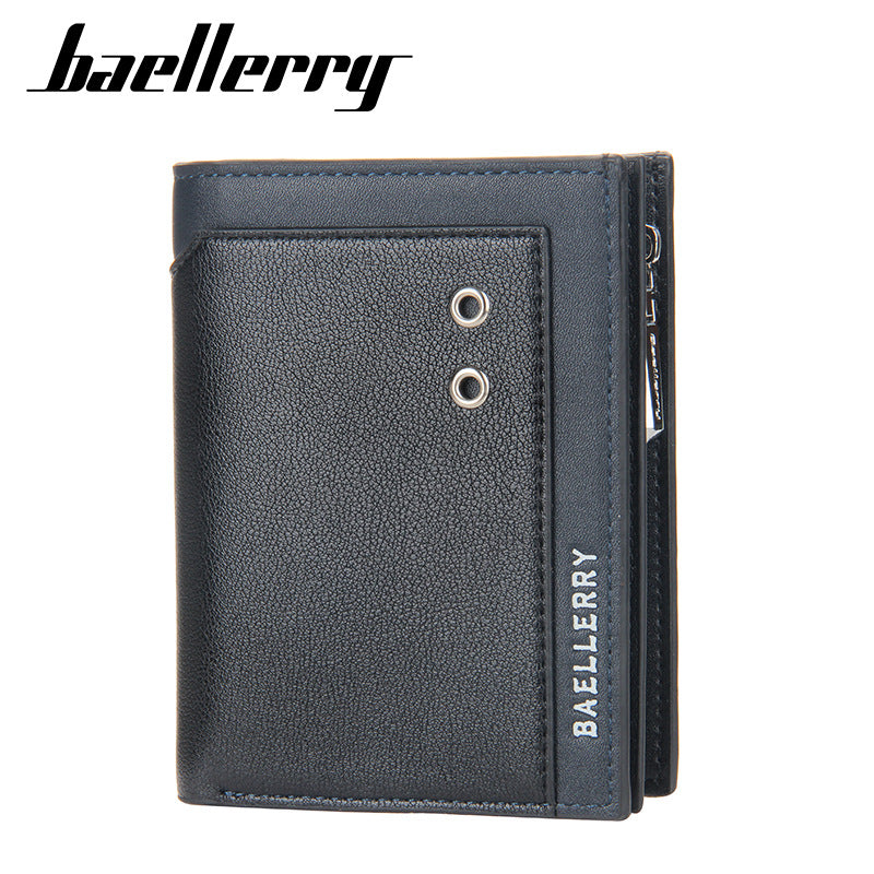 Trendy Men's Zipper Hasp Retro Vertical Purses