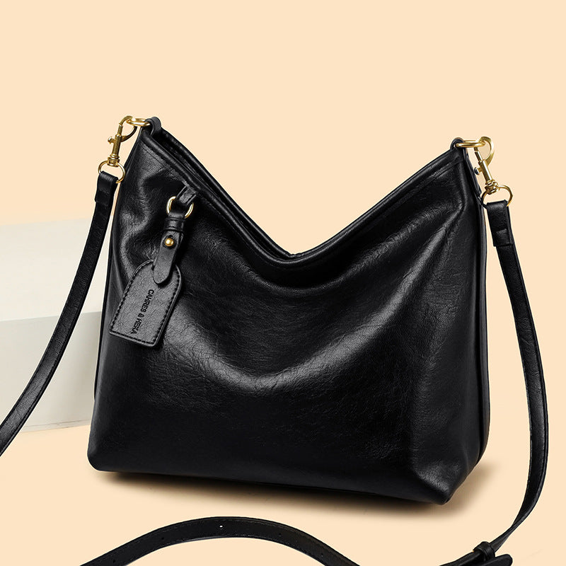 Women's Popular Retro Large Capacity Totes High-grade Crossbody Bags