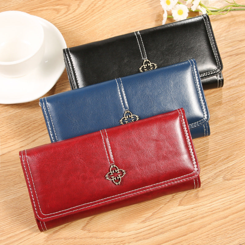 Women's Long High-grade Clutch Multiple Slots Large Ladies Wallet