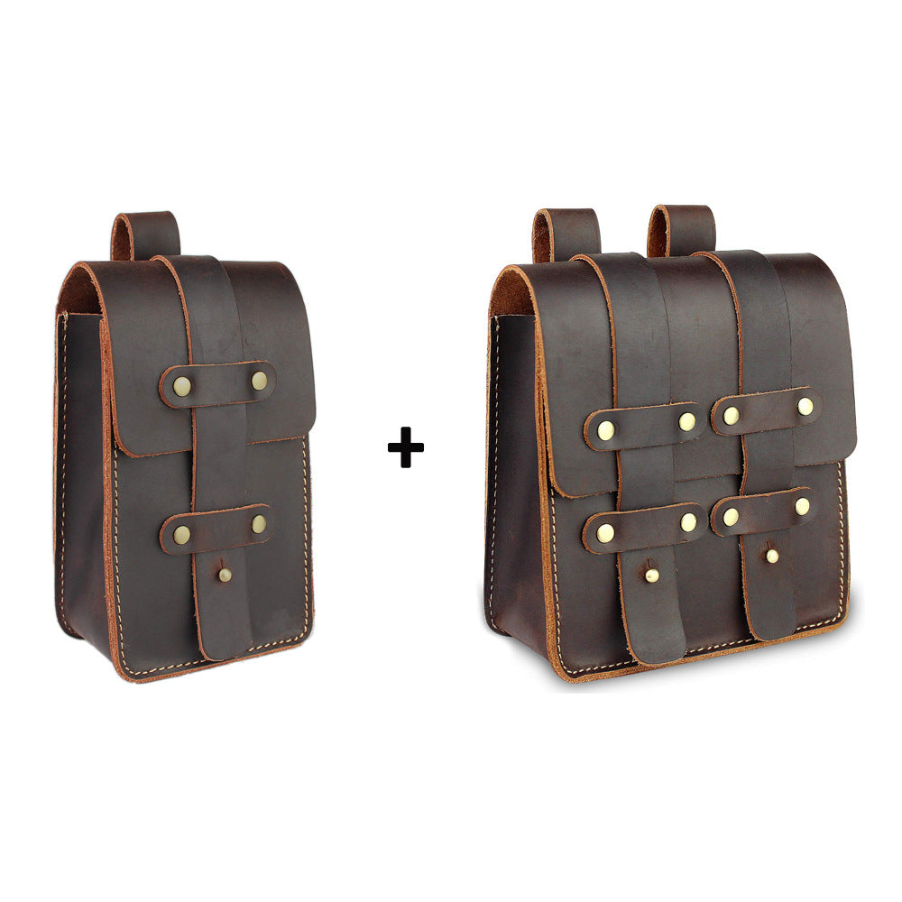 Women's & Men's & Vintage Pants Pannier Crazy Horse Genuine Phone Bags